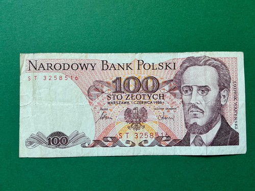 100 zloty sto zlotych - 100,