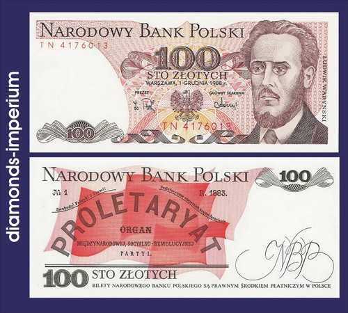 Polen 100 zloty 1988 - -, (unc)