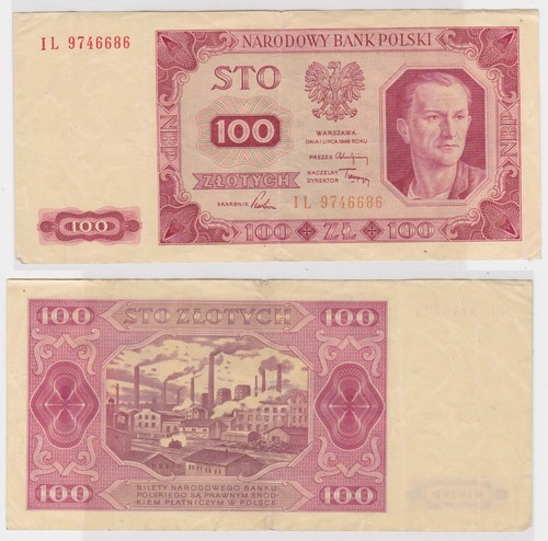 100 zloty banknote polen - banknote,