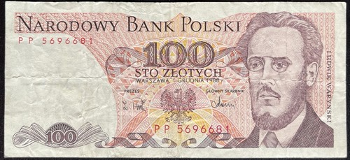 Polen banknote 100 zloty - polen,