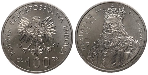 Polen 100 zloty 1987 - 100,