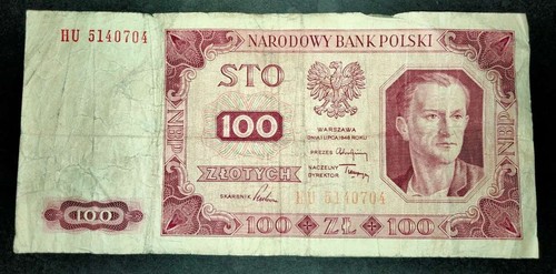 Polen 100 zloty 1948 sehr - -,