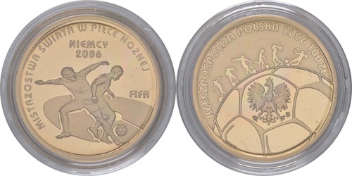 Polen 100 zloty - zloty, fußball