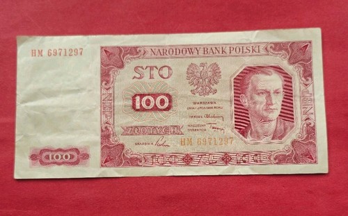 100 zloty 1948 papiergeld - 100,