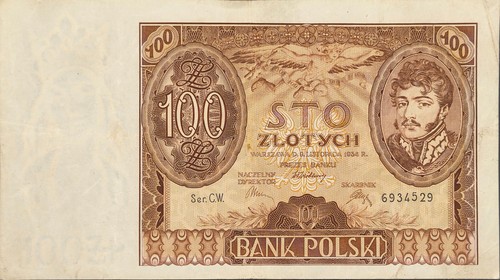 Polen banknote 100 zloty p74a - polen,