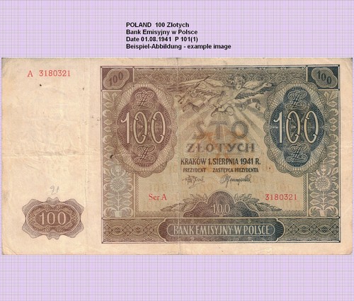 Polen poland 100 zloty - , 1941(