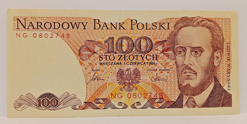 Polen 100 zloty 1986 - zloty, banknote