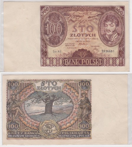 100 zloty banknote polen 1934 - banknote,