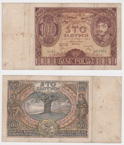 100 zloty banknote polen 1934 - zloty,